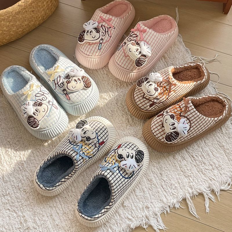 Winter Clothing Girls - New Snoopy Girls Cotton Slippers Kawaii