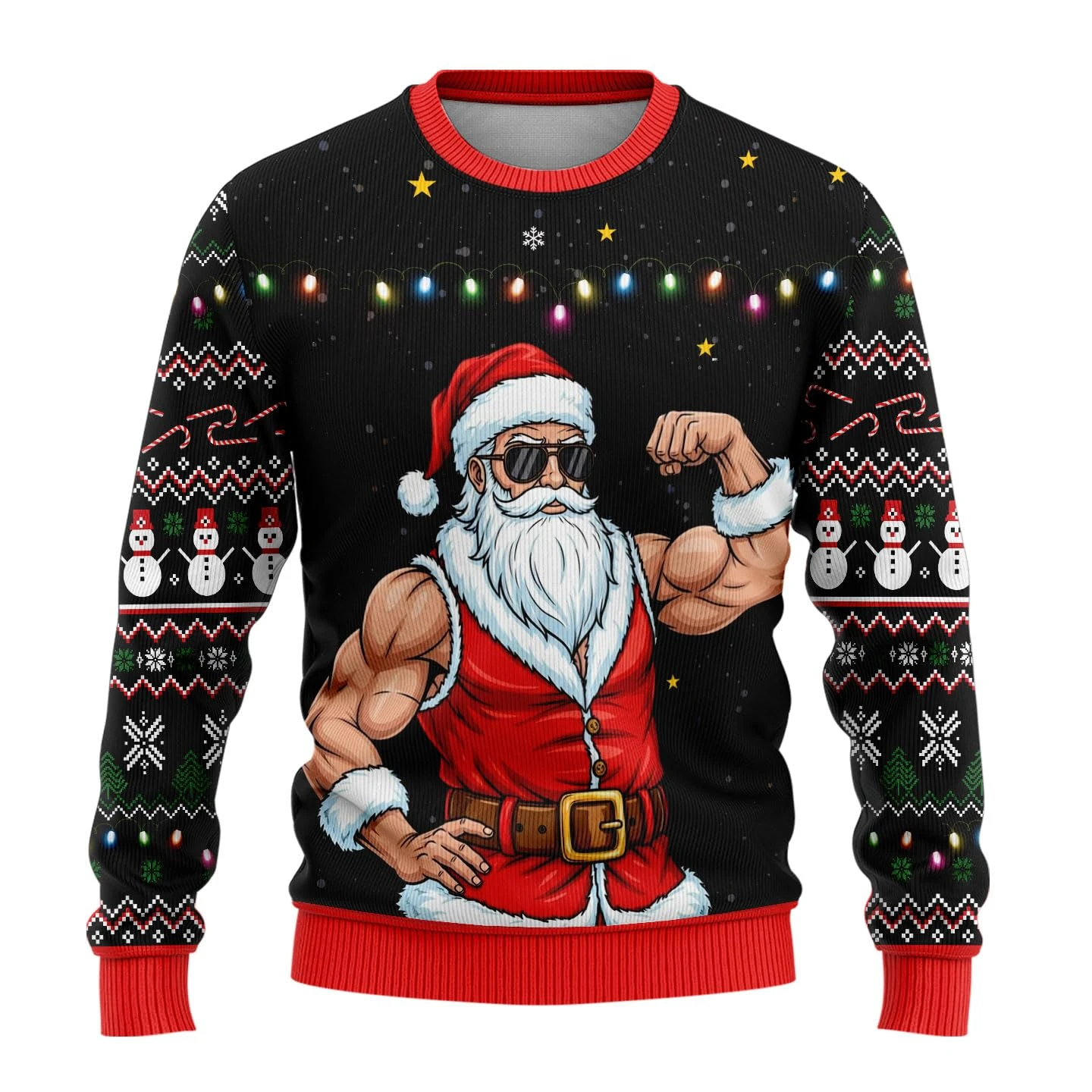 Winter Clothing For - Christmas Cute Santa Claus Cartoon Ugly