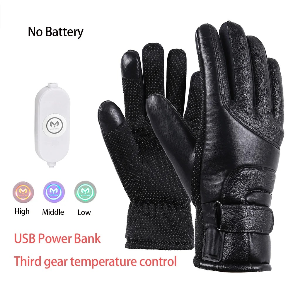 Hand Warmer Reusable - Men Women Electric Heated Skiing Gloves