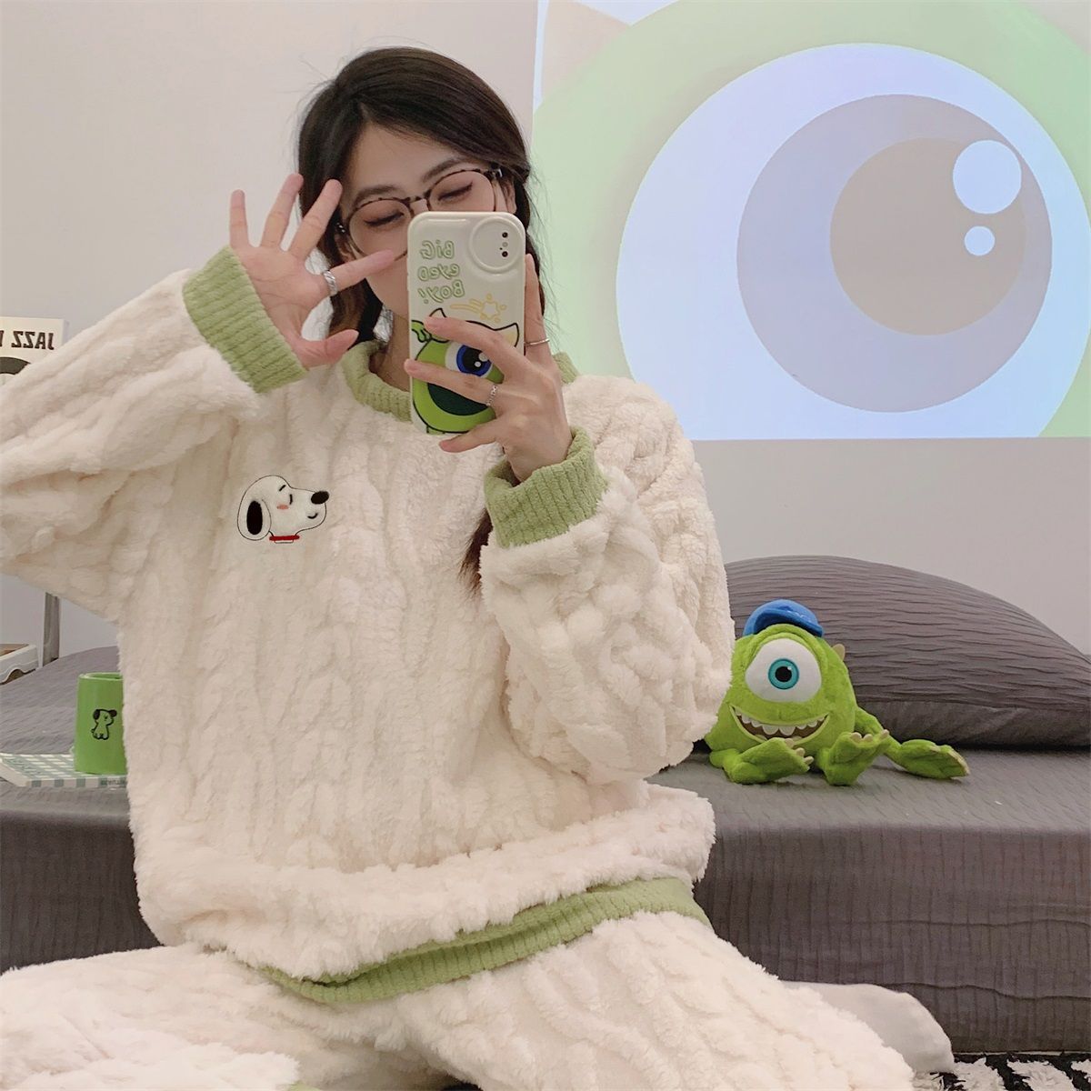 Winter Clothing Girls - Cartoon Snoopy Women's Sleepwear Winter New