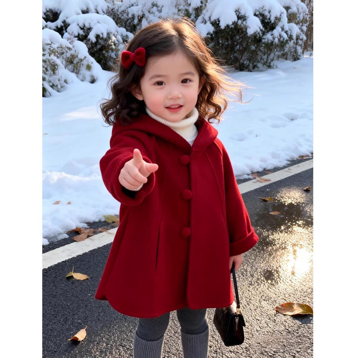 Girls Wool Coat Autumn Winter  - đánh giá và giá Winter Clothing Baby