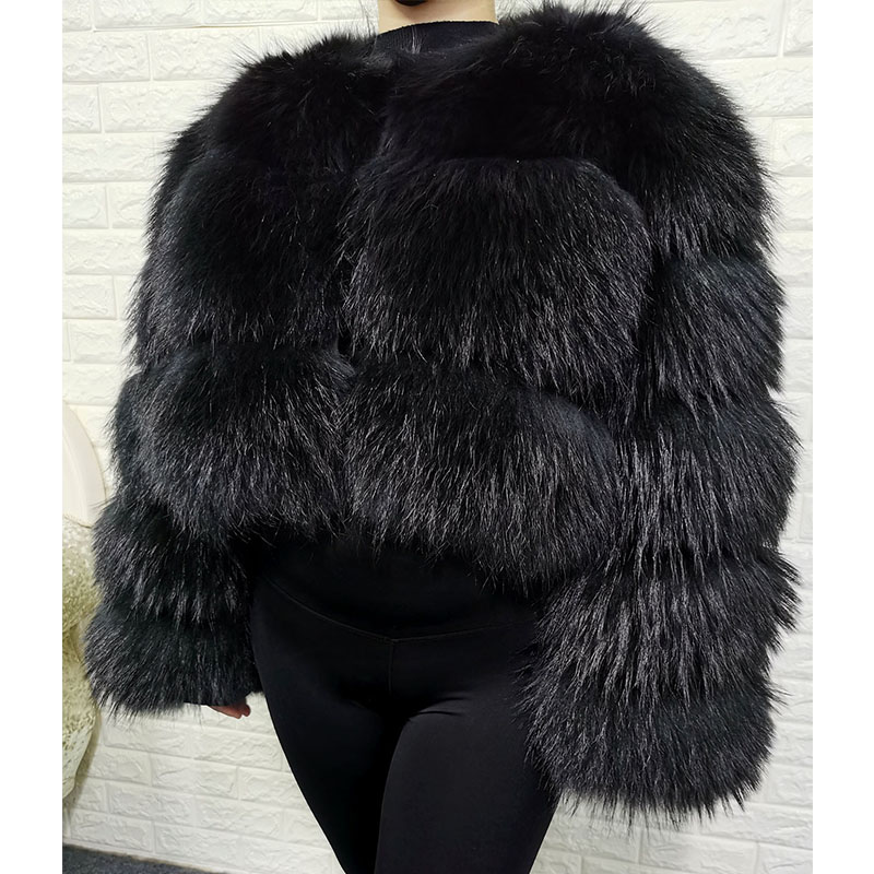 Plus Size Tops Brown Fur Maoma - đánh giá và giá Winter Clothing Deals