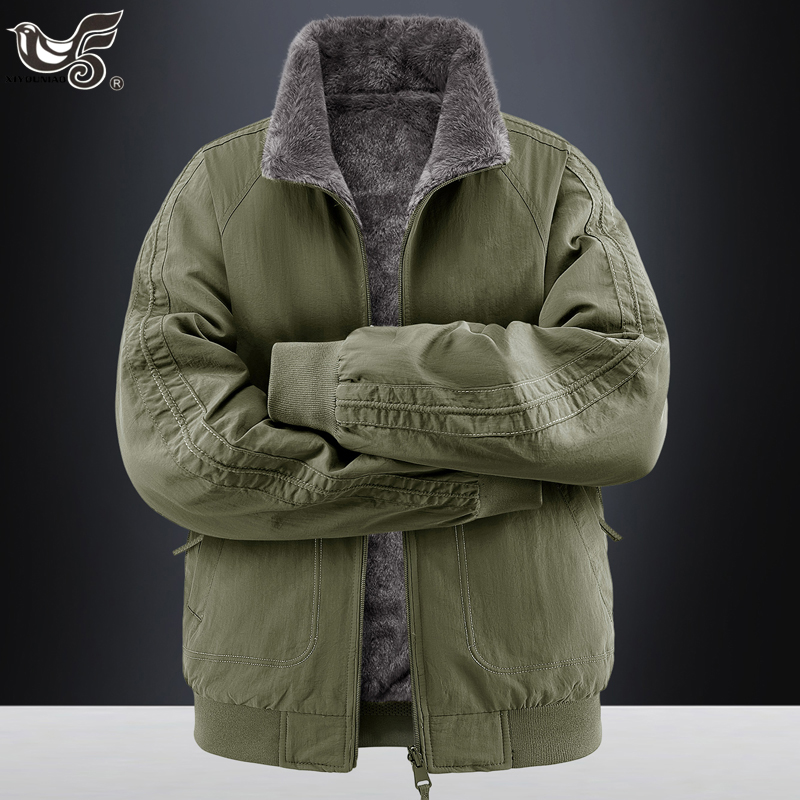 Men Parkas Thick Warm Reversib - đánh giá và giá Winter Clothing Game