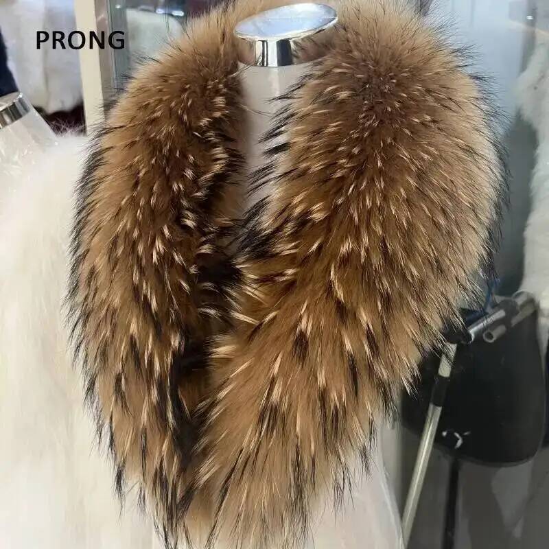 Natural Raccoon Fur Collar Rea - đánh giá và giá Winter Clothing Deals