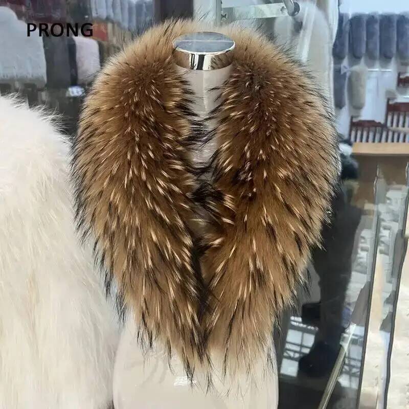 Natural Raccoon Fur Collar Rea - đánh giá và giá Winter Clothing Deals