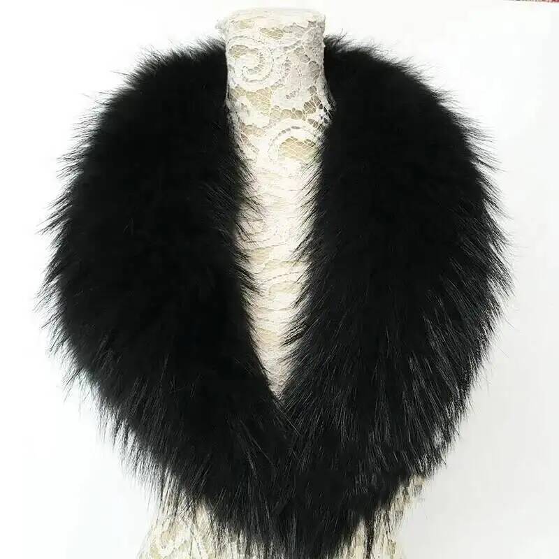 Natural Raccoon Fur Collar Rea - đánh giá và giá Winter Clothing Deals