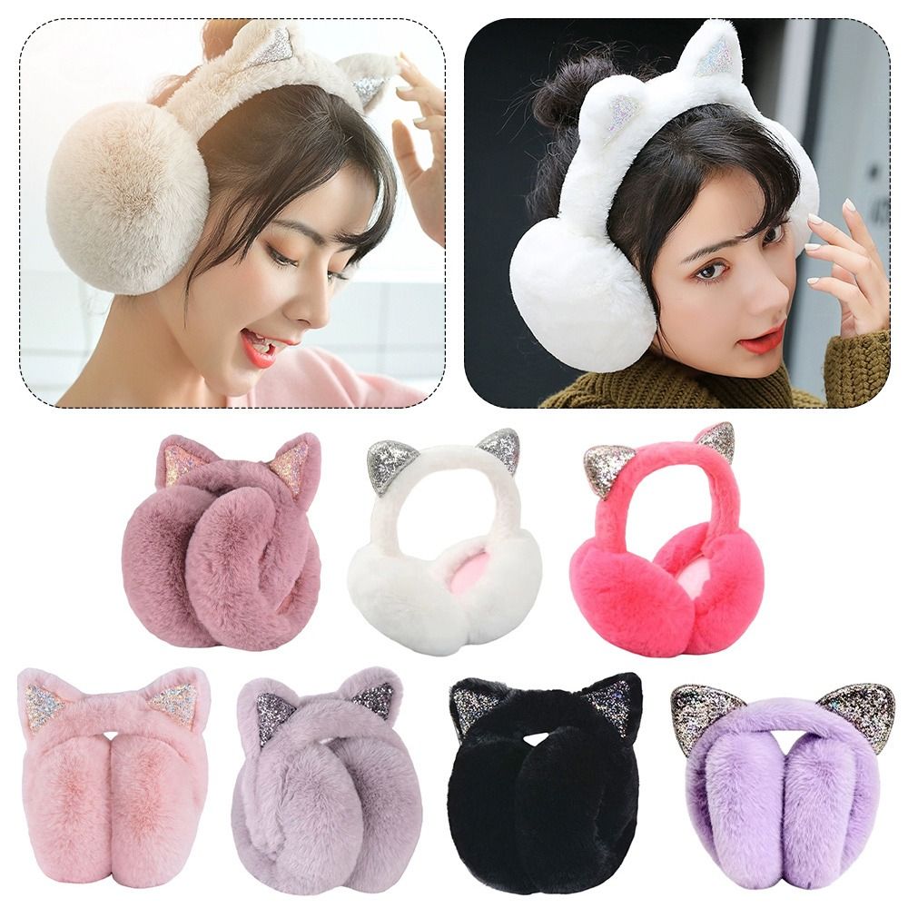 Cute Rabbit Design Animal Ear  - đánh giá và giá Ear Muff Foldable