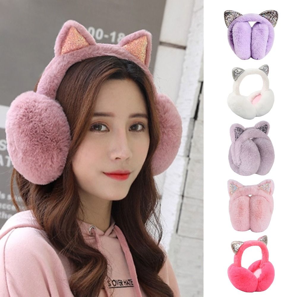 Cute Rabbit Design Animal Ear  - đánh giá và giá Ear Muff Foldable