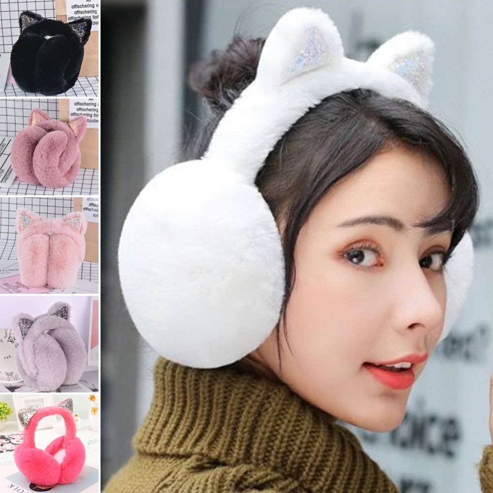 Cute Rabbit Design Animal Ear  - đánh giá và giá Ear Muff Foldable