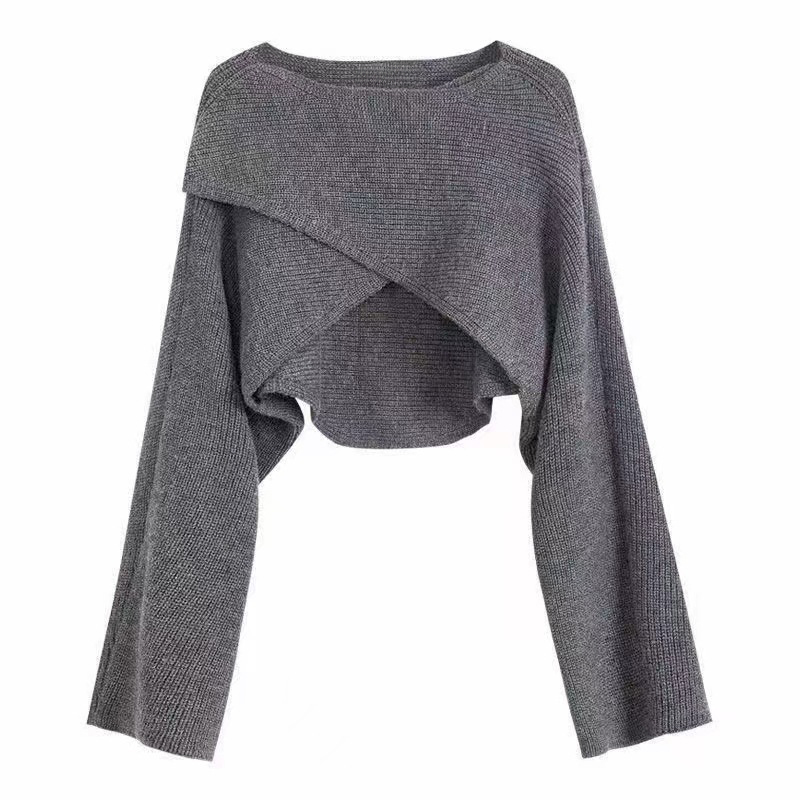 Women Crisscross Sweater Crop  - đánh giá và giá Winter Clothing Girls