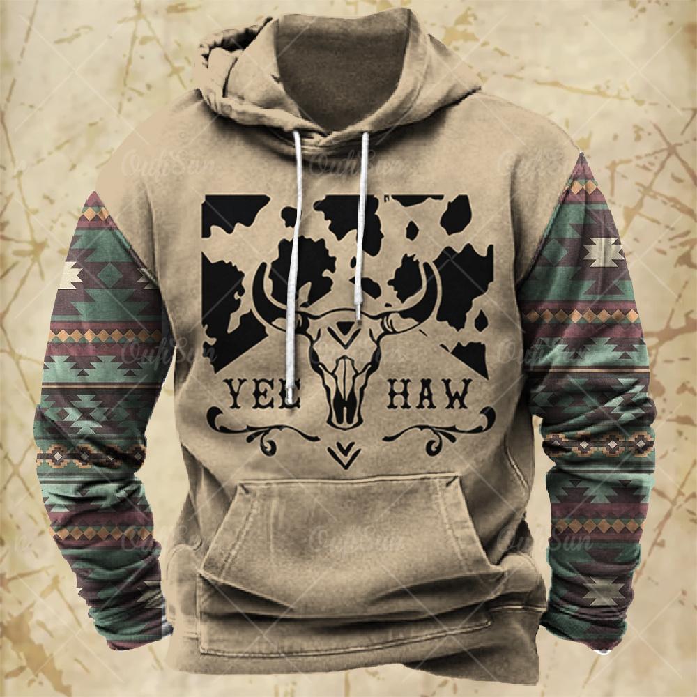 Men Hooded Vintage Print  Swea - đánh giá và giá Winter Clothes Shop