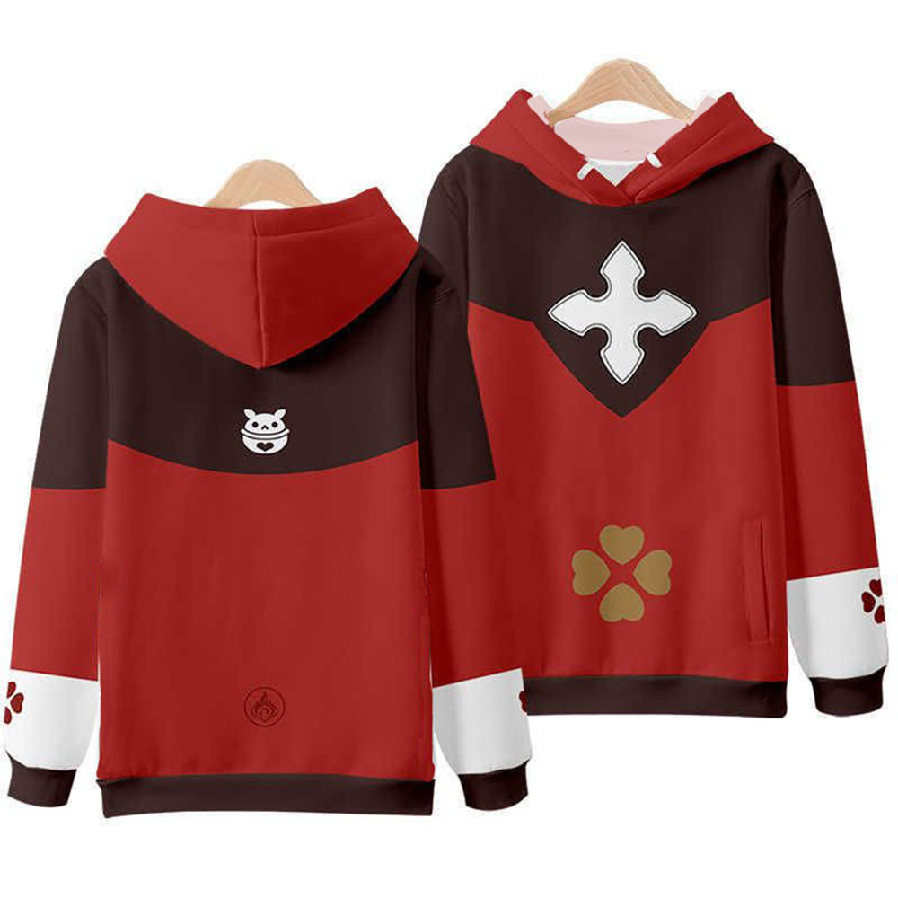 Klee Cosplay 3D Print Hoodie H - đánh giá và giá Winter Clothing Game