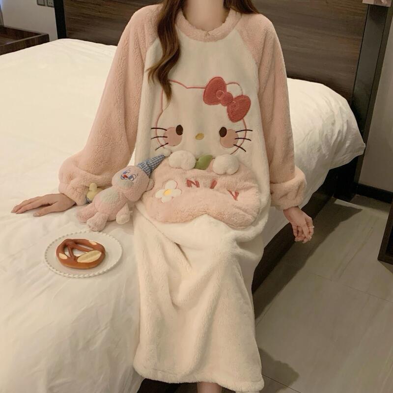 Winter Nightgown Hello Kitty W - đánh giá và giá Winter Clothes Shop
