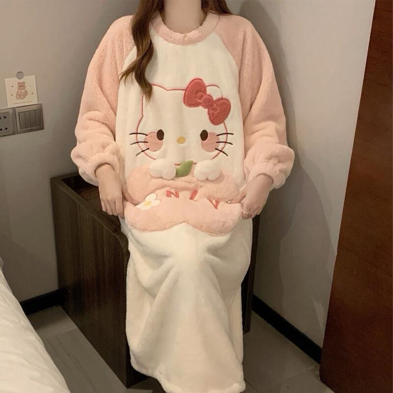 Winter Nightgown Hello Kitty W - đánh giá và giá Winter Clothes Shop