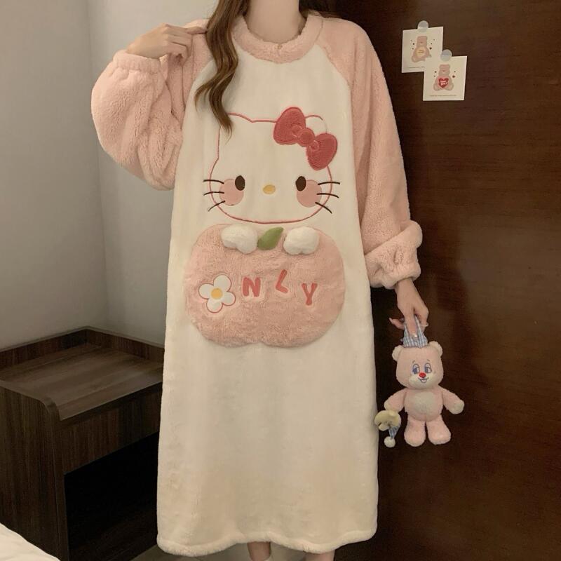Winter Nightgown Hello Kitty W - đánh giá và giá Winter Clothes Shop