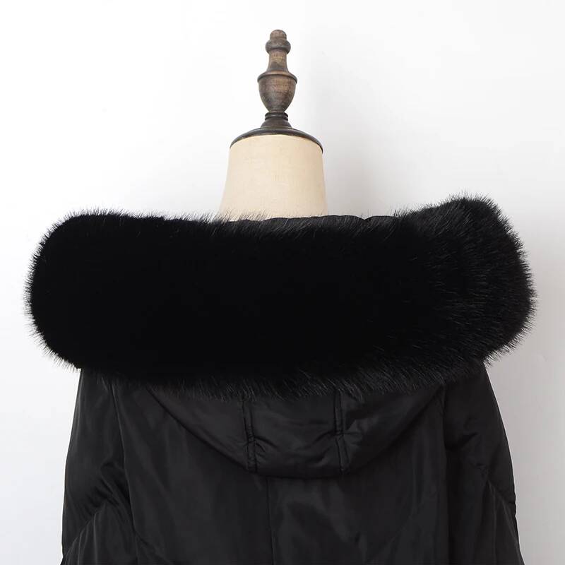 Winter Coat Fur Collar Faux Fu - đánh giá và giá Winter Clothing Deals