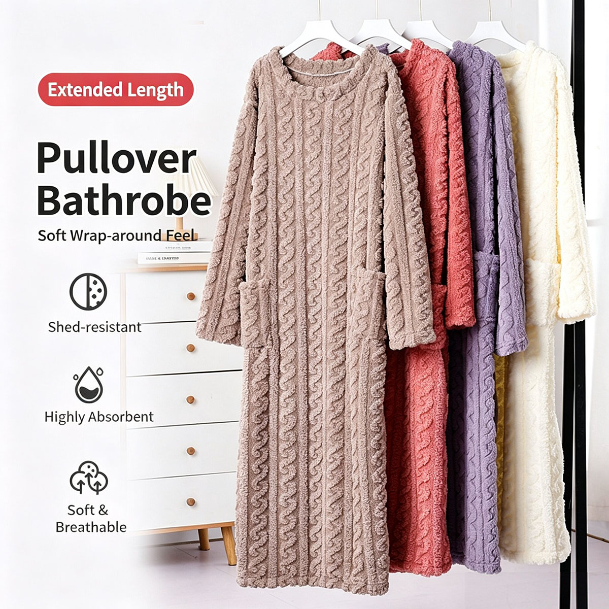 Winter Coral Velvet Nightgown, - đánh giá và giá Winter Clothing Deals