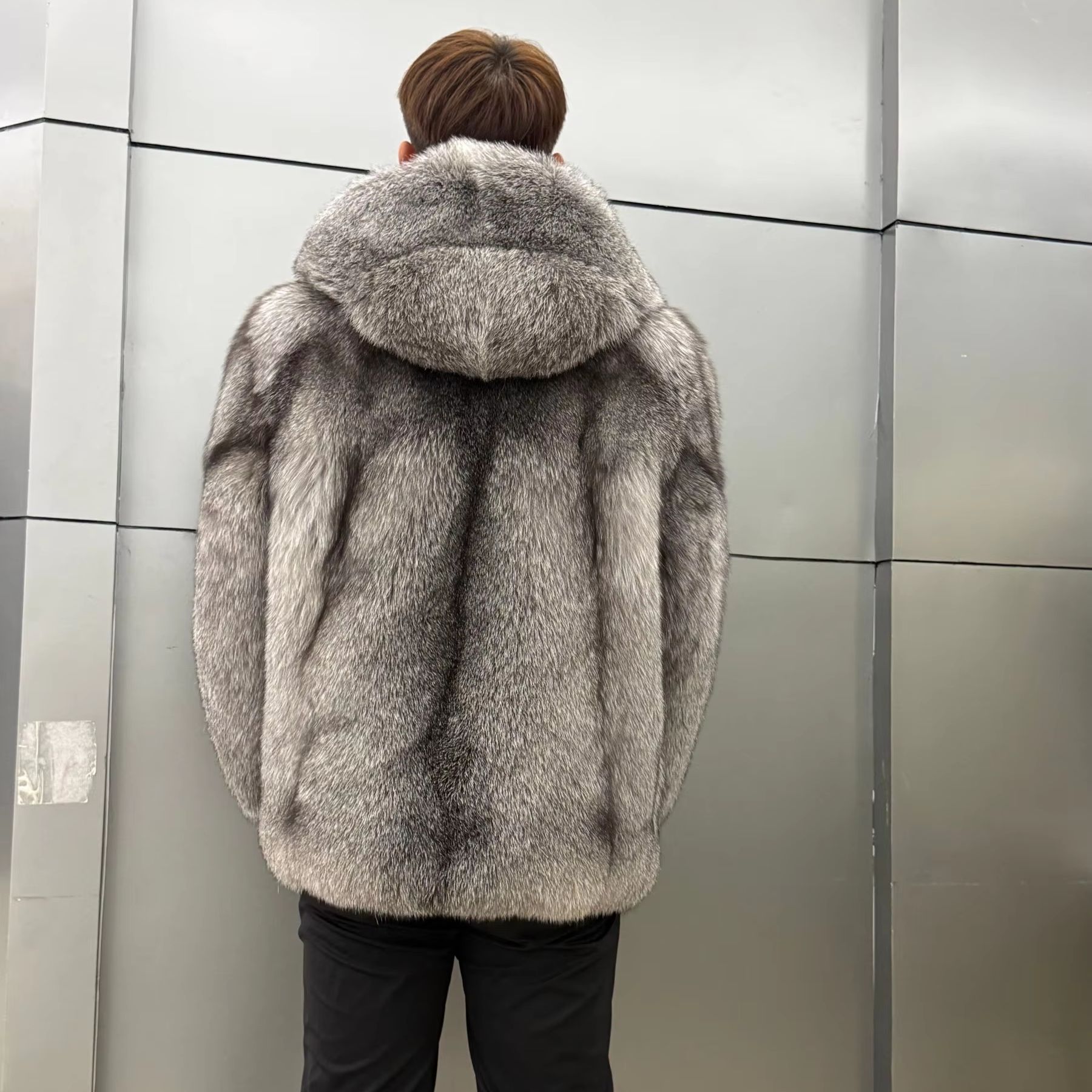 Luxury Natural Fox Fur Men's J - đánh giá và giá Winter Clothes Shop