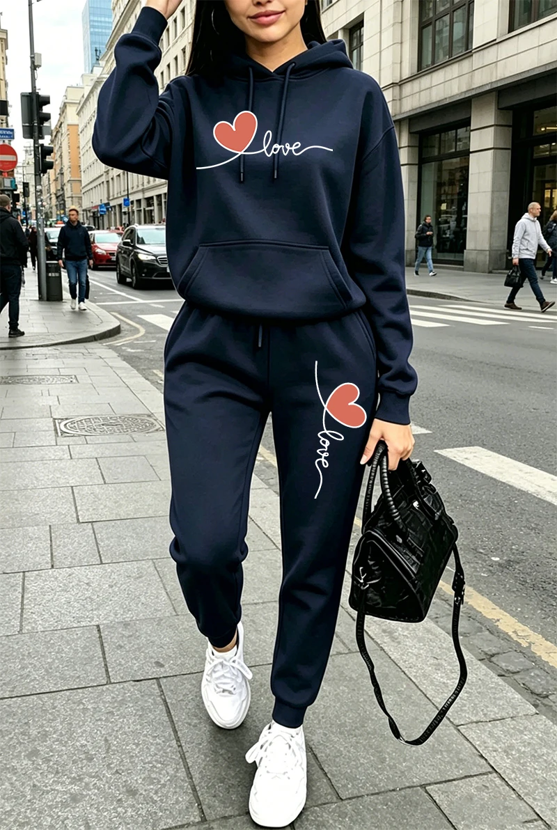 Womens Tracksuit Print Casual  - đánh giá và giá Winter Clothing For