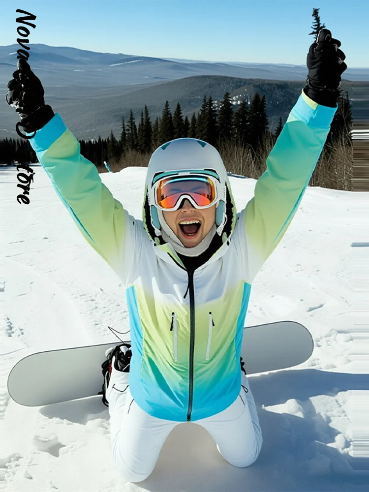 Women's Winter Ombre Ski Jacke - đánh giá và giá Ski Pants Waterproof