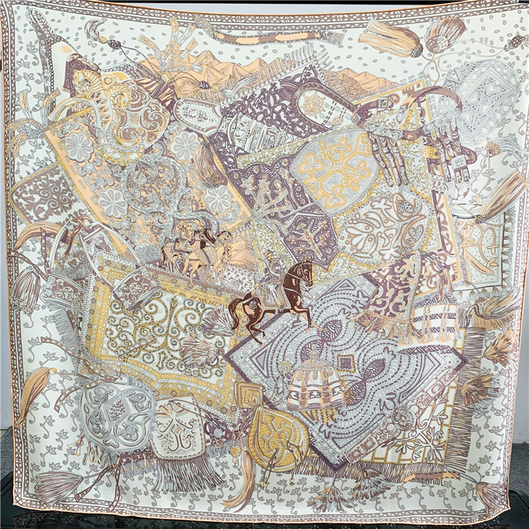 Silk Wool Scarf 135CM Luxury D - đánh giá và giá Winter Clothing Hong Kong