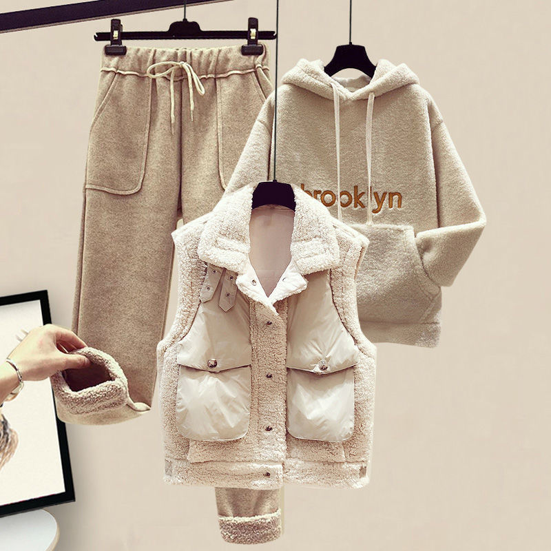 Three-Piece Cotton Coat and Ve - đánh giá và giá Winter Clothing Deals