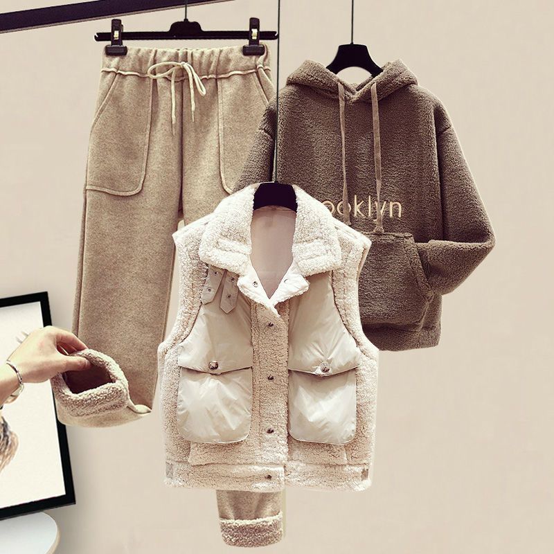 Three-Piece Cotton Coat and Ve - đánh giá và giá Winter Clothing Deals